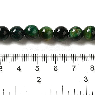 Grade AB+ Dyed Natural Tiger Eye Beads Strands X-G-G102-A01-03-1