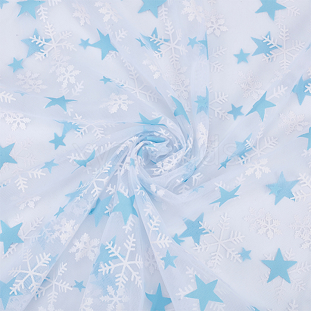 Polyester Mesh Fabrics DIY-WH0622-373A-1