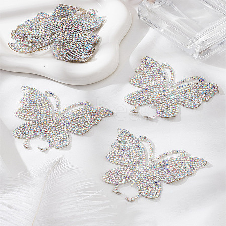 6Pcs Rhinestone Hot Melt Adhesive On The Back Appliques DIY-LP0001-60-1