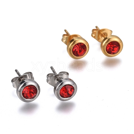 304 Stainless Steel Stud Earrings EJEW-L251-B02-1