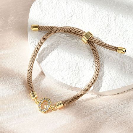Adjustable Nylon Cord Bracelets X-BJEW-C096-01G-15-1