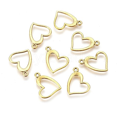 Unique Valentines Day Gift Ideas for Girlfriend Tibetan Style Alloy Pendants X-TIBEP-22390-AG-FF-1