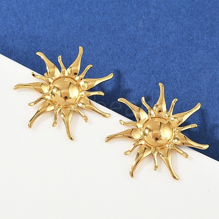 304 Stainless Steel Stud Earrings EJEW-H164-01A-G-1