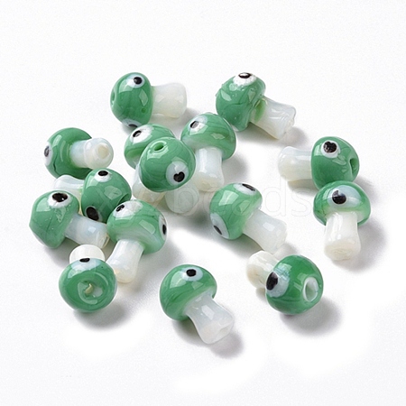 Handmade Evil Eye Lampwork Beads LAMP-D018-01C-1