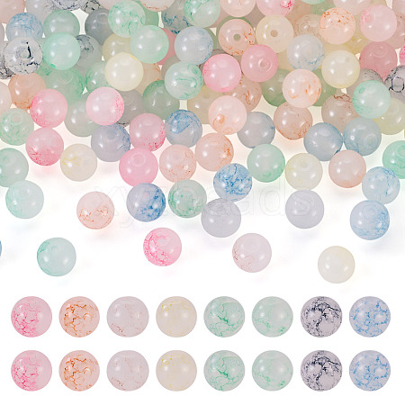 160Pcs 8 Colors Glass Imitation Gemstone Beads GLAA-TA0004-38-1
