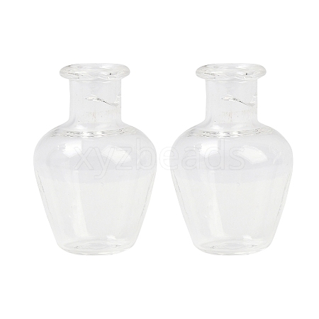 Transparent Glass Beads Containers GLAA-G123-07-1