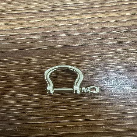 Brass D-Ring Anchor Shackle Clasps LS-KK-WH0020-02-1-1