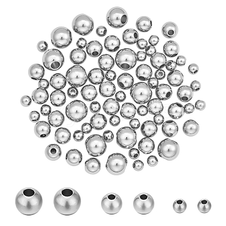  150Pcs 3 Styles 202 Stainless Steel Rondelle Spacer Beads STAS-NB0001-51-1