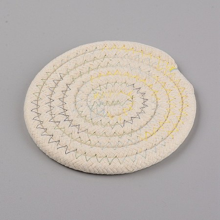 Cotton Thread Weave Hot Pot Holders DIY-SZC0005-01B-1