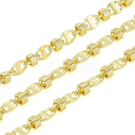 Rack Plating Brass Link Chains AJEW-Q150-06G-05-1
