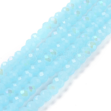 Electroplate Glass Beads Strands EGLA-A034-J4mm-L06-1