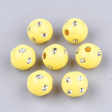 Plating Acrylic Beads PACR-S186-10mm-A09-1