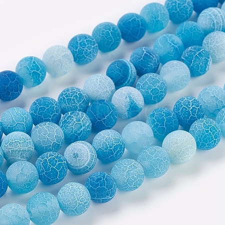 Natural Crackle Agate Beads Strands LS-G-G055-8mm-2-1