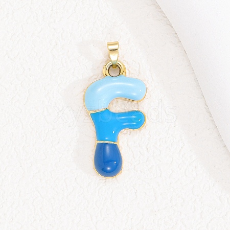 Alloy Enamel Pendants ENAM-S023-01G-F-1