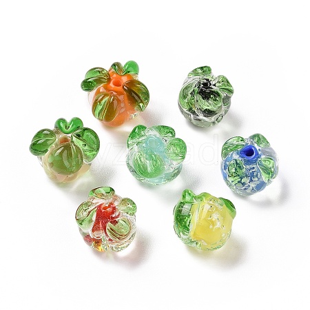 Handmade Lampwork Fruit Beads LAMP-C004-06-1