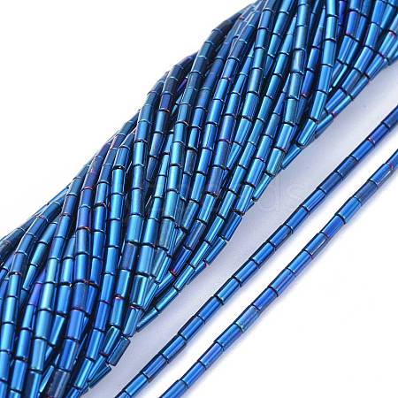 Electroplate Glass Beads Strands X-EGLA-K014-B-FP08-1