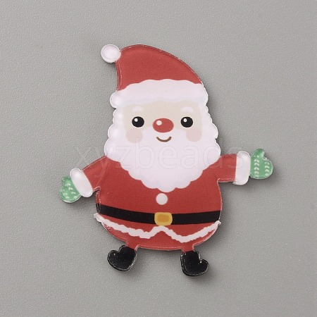 Christmas Acrylic Cabochons SACR-WH0011-05G-1