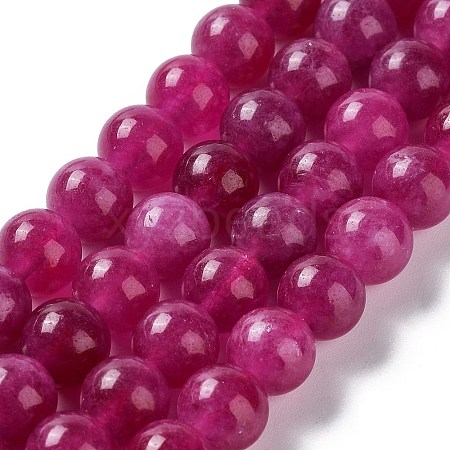 Dyed Natural Malaysia Jade Beads Strands G-G021-02B-03-1