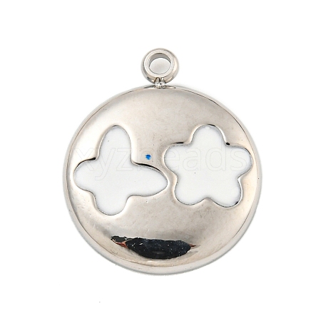 304 Stainless Steel Pendants STAS-L080-014P-01-1