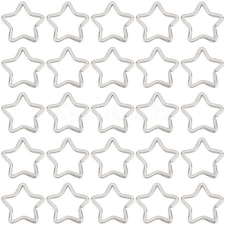 30Pcs Zinc Alloy Split Rings FIND-SP0004-17-1