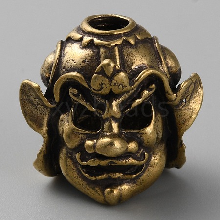Brass European Beads LS-KK-WH0031-78AB-01-1