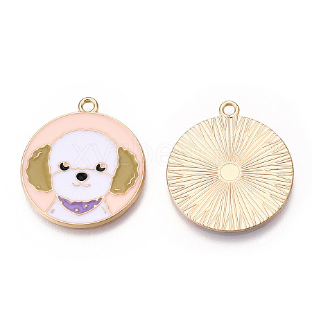 Eco-Friendly Alloy Enamel Pendants ENAM-Q437-054A-NR-1