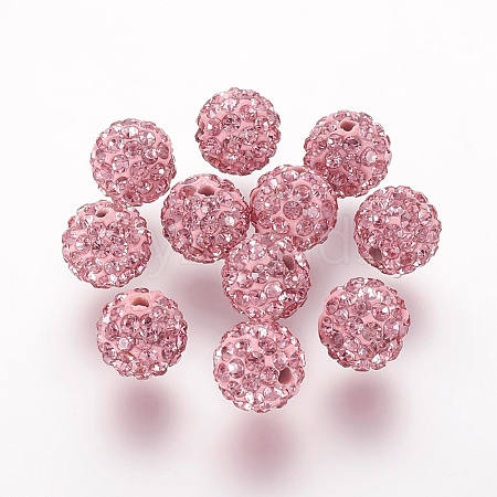 Polymer Clay Rhinestone Beads LS-RB-K050-8mm-C26-1