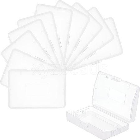 Rectangle Plastic Boxes CON-WH0087-19-1