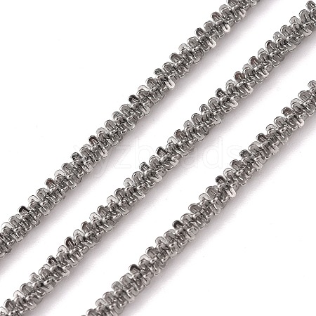 Tarnish Resistant Handmade 304 Stainless Steel Sparkling Cauliflower Chains CHS-L026-03C-P-1