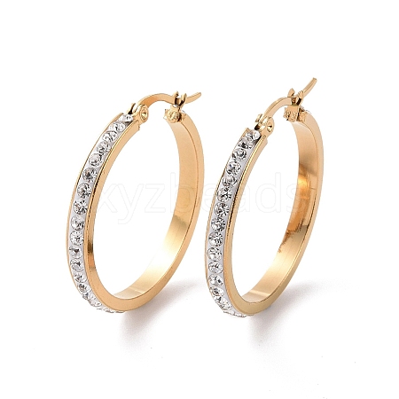 304 Stainless Steel Hoop Earrings EJEW-N0031-11G-01C-1