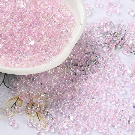 AB Color Plated Glass Seed Beads SEED-L011-06B-04-1
