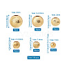 198Pcs 6 Style Brass Beads KK-PJ0001-13-6