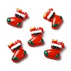 Christmas Opaque Resin Cabochons RESI-K019-31-1