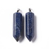 Natural Sodalite Double Terminated Pointed Pendants G-G926-01P-06-2