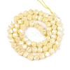 Anti-Tarnish Electroplate Glass Beads Strands GLAA-T025-6mm-14H-3