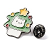 Christmas Cat Theme Zinc Alloy Enamel Pins JEWB-Z028-02C-3