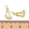 Rack Plating Brass Micro Pave Cubic Zirconia Pendants KK-K377-63G-3