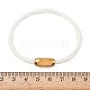 304 Stainless Steel with Polyester Metallic Cord Bracelets for Women BJEW-Z145-01G-32-5