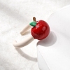 Brass Enamel Cuff Rings for Women RJEW-A087-01B-2