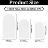 3Pcs 3 Styles Polyester Wedding Arch Cover Cloth FEPA-CN0001-01A-2