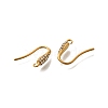 304 Stainless Steel Rhinestone Earring Hooks STAS-D310-01G-01-2