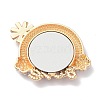 Pearl Rhinestone Rainbow Makeup Mirror PALLOY-K008-05KCG-2