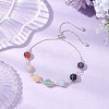 Natural Gemstone Slider Bracelets for Women BJEW-JB11131-02-2