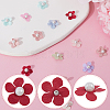 Polyester Satin with Plastic Pearl Flower DIY-WH0542-16-6