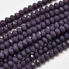 Faceted Rondelle Glass Beads Strands EGLA-J134-3x2mm-A04-1