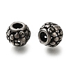 304 Stainless Steel European Beads STAS-D191-12F-AS-1