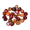 25Pcs Natural Carnelian Viking Runes Engraved Stone PW-WG1414A-02-1