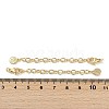 Brass Ends with Chains KK-P283-36G-3