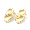 Rack Plating Brass Stud Earring EJEW-C078-05A-G-2