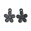 304 Stainless Steel Pendant Cabochon Settings for Enamel STAS-H240-35EB-02-1